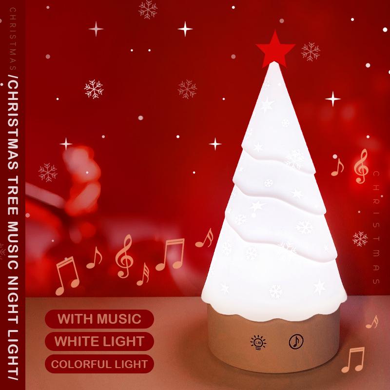 Silikon USB Weihnachtsbaum Nachtlicht für Zimmer und Wohnheime