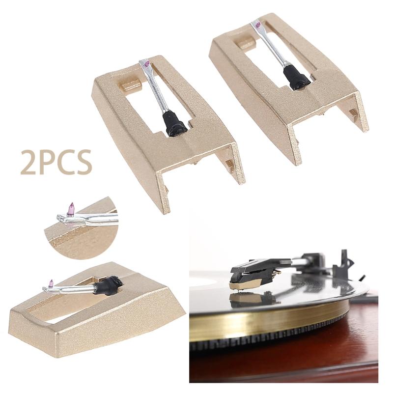 2Pieces Turntable Stylus Needle Accessory For LP Vinyl Player Phonograph Gramophone Record Player Stylus Needle Accs