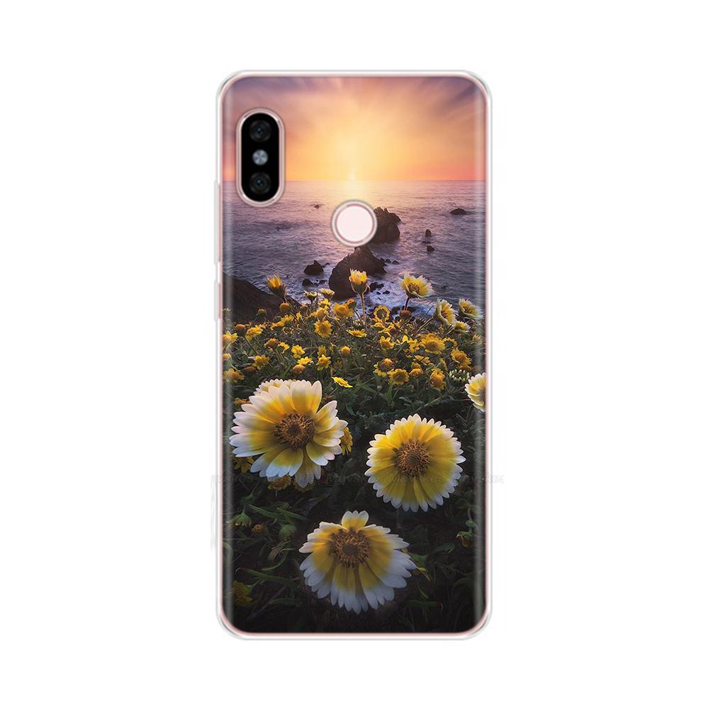 For Redmi Note 5 Note5 Pro Protective Shell Soft Silicone Phone Case Cartoon Painted Back Cover For Redmi Note 5 6 Pro Fundas