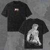 Vintage Wash T-shirt Mens Kids Womens, Oversized Baki Graphic Tee, Dark Anime Fight Streetwear Shirt, Gift for Baki Fan