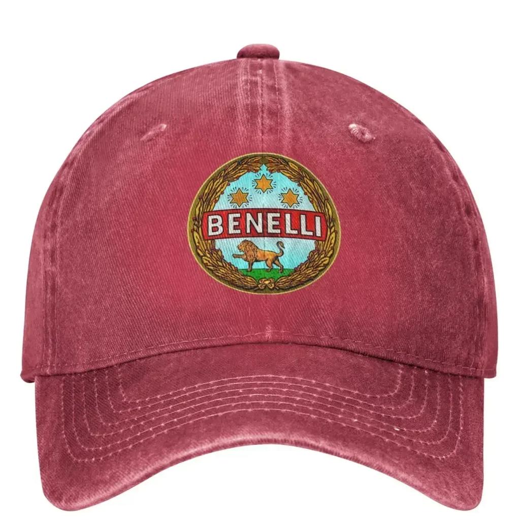 Vintage Benelli  Motorcycles Italy Racing Baseball Cap Men Women Distressed Washed Snapback  Outdoor Workouts S
