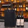 Sac pour Deux Bouteilles de Vin Sac Portable en Feutre pour Vin Rouge Double Poignée Sac de Rangement Cadeau pour Vin Sac Cadeau pour Boisson