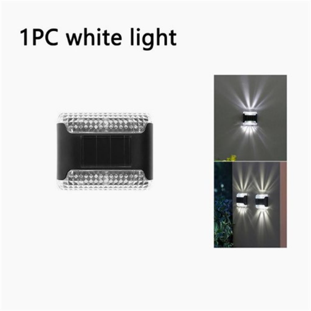 

Solar Wall Light Outdoor Waterproof Up Down Luminous Lighting Garden Decorative Solar Lamps Stairs Fence Sun Light Solar Lamp белый