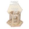 Hexagon Shaped Hanging Bird Feed Dispenser Waterproof Bird Food Container  Garden Decoration