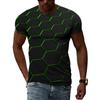 Letní móda Kreativní obrázek Pánské tričko Potištěné personalizované technologické prvky Vyrobeno v Číně Top s kulatým výstřihem a krátkým rukávem
