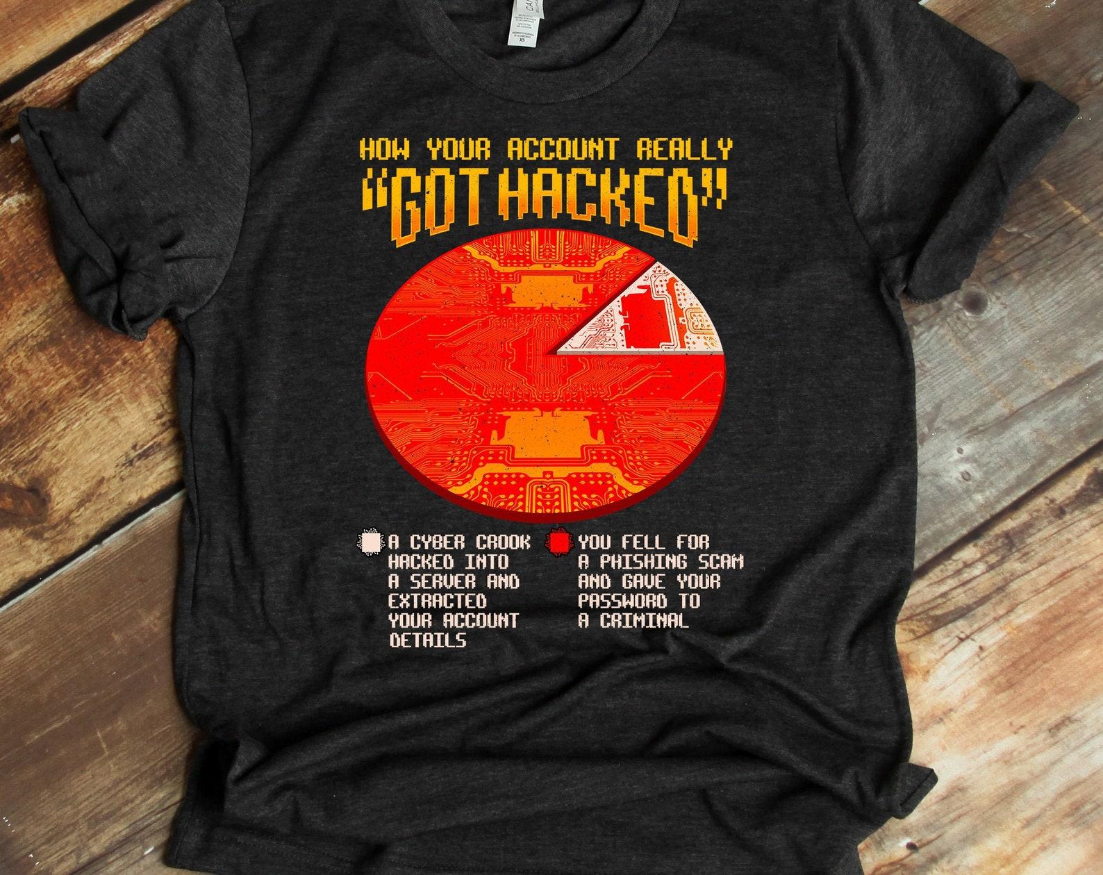 Cyber Security Shirt / Funny White Hat Hacker T-Shirt / Ethical Hacker Shirt / Geek Shirt / Gift For Computer Nerd / Tank-Top / T-shirt S
