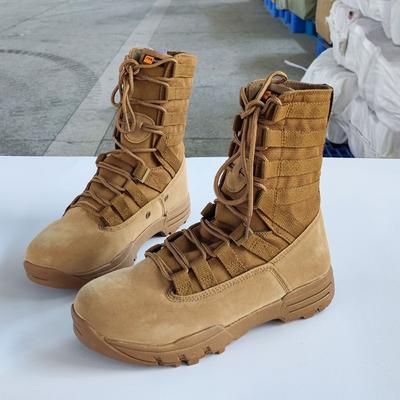 Men's Shoes Waterproof and Breathable Anti-puncture High-top Combat Training Outdoor Mountaineering Trekking Desert Tooling Tactical Boots