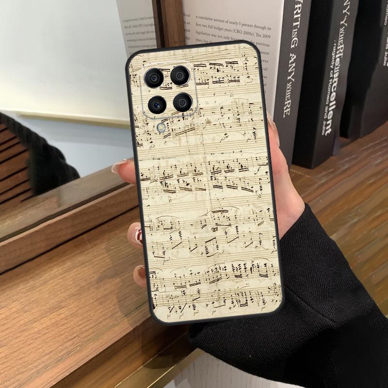Sheet Music Case For Samsung Galaxy M13 M53 M51 M31 M11 M14 M34 M54 M12 M32 M52 M16 M36 M56 M15 M35 M55