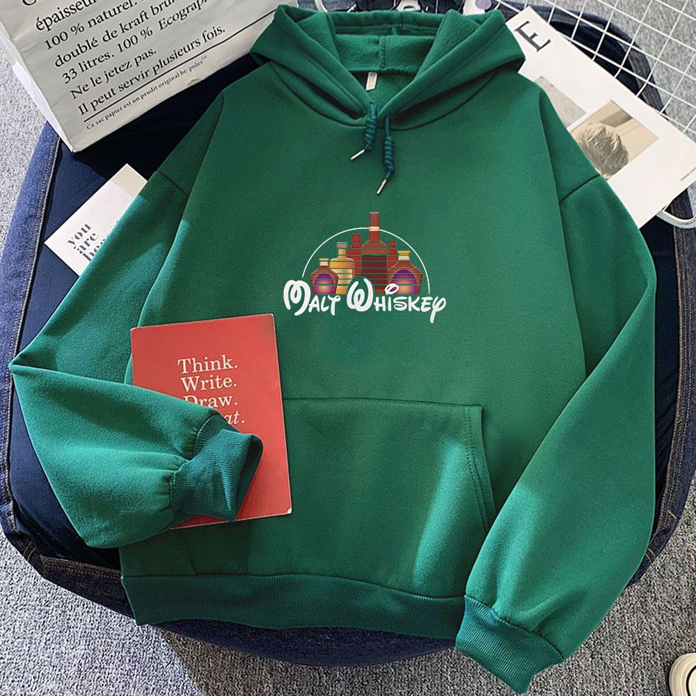 Malt Whiskey Wein Alkohol Bedruckter Hoodie Grafikdruck Vintage Sweatshirt Pop Retro Kleidung Mode Pullover
