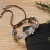 Handwoven bracelet retro silver copper coin small fish bracelet niche hand rope accessories women