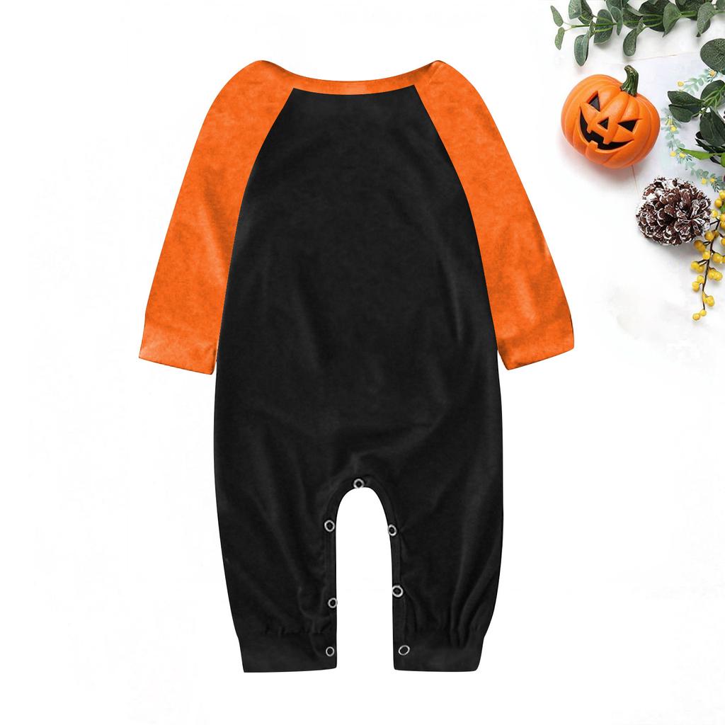 Halloween Tag Drucke Familie Passend Langarm Tops+Hosen Set Familie Passende Sets