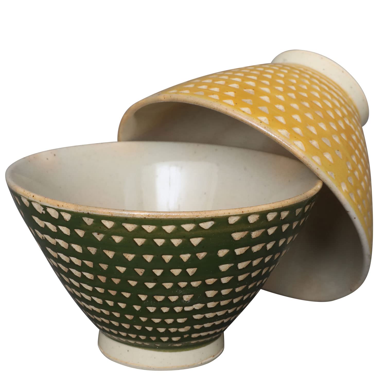 

Hasami ware tea bowl pair Kunzan colored glaze Kanna Couple tea rice rice made in gift set, kiln, bowls, bowls, bowls, Japan,