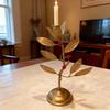 Eisenkunst Zweig Kerzenhalter Vintage Metall Blatt Kerzenständer Zuhause Wohnzimmer