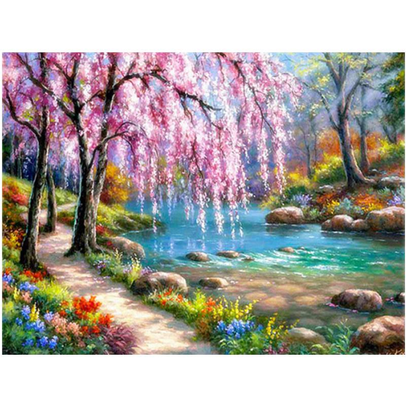 5D DIY pictura cu diamante seara nor mare peisaj arta broderie cu diamant kit punct de cruce complet stras mozaic Home Decor