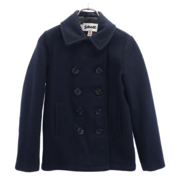 Old clothes Schott Earth Music & Ecology Collaboration Pea Coat M Navy P Coat Women s [Used]