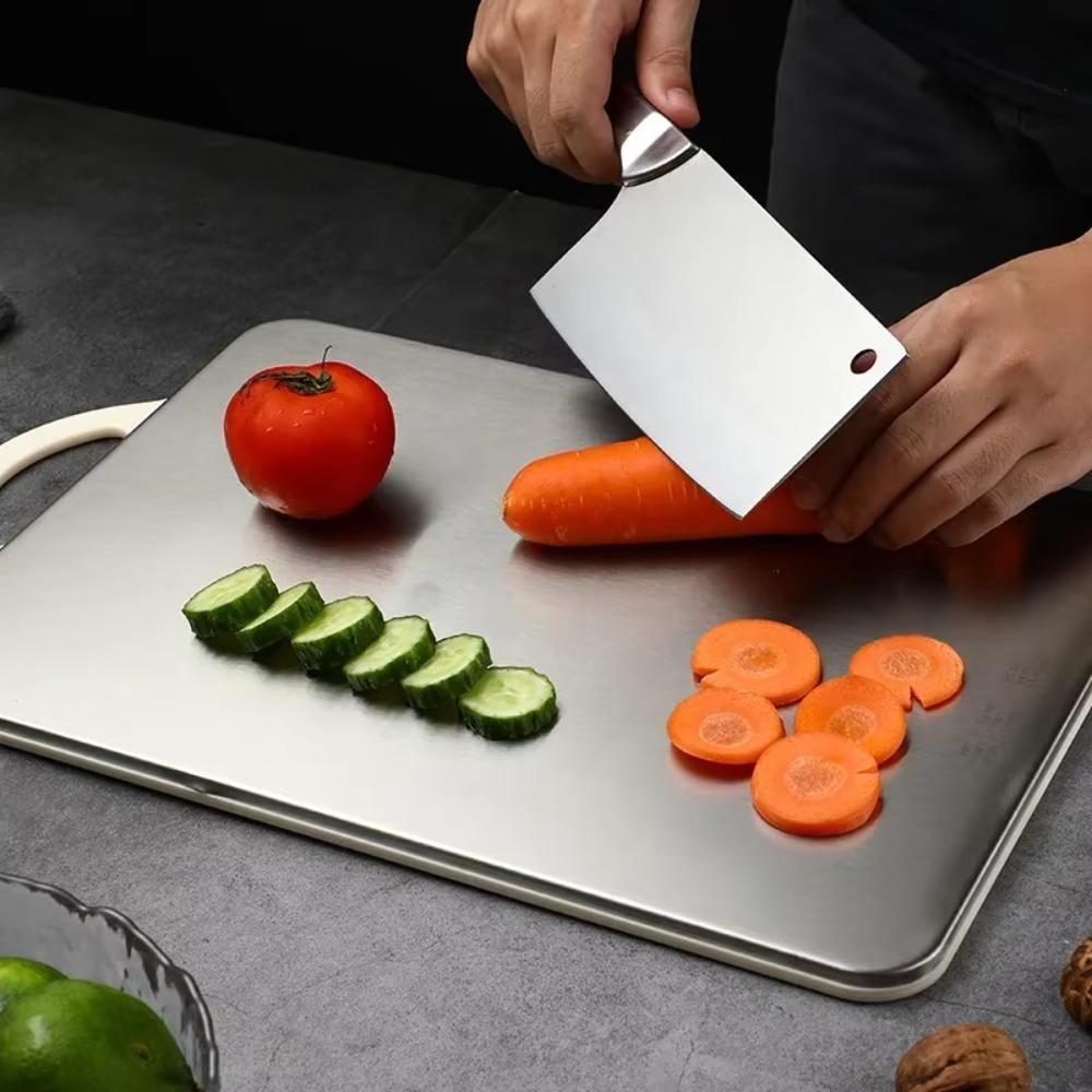 Anti-mold Chopping Block 304 Stainless Steel and PP Chopping Board Double-sided Cutting Board  Beef