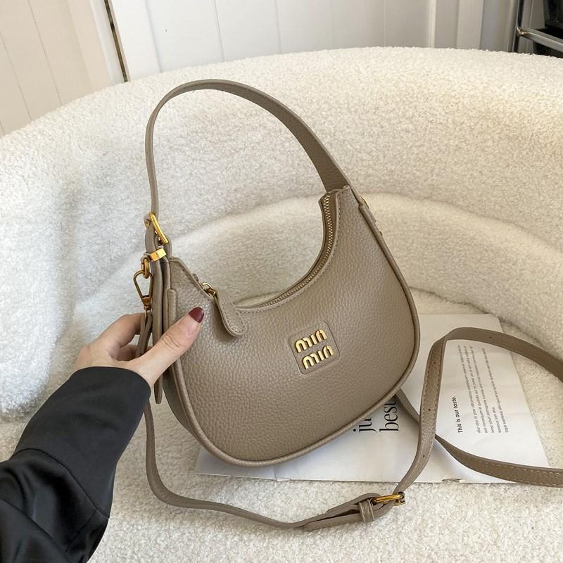 New Style Retro Bags for Women  Crescent Bag  Autumn and Winter Dumpling Bag  Versatile Single  Shoulder  Crossbody
