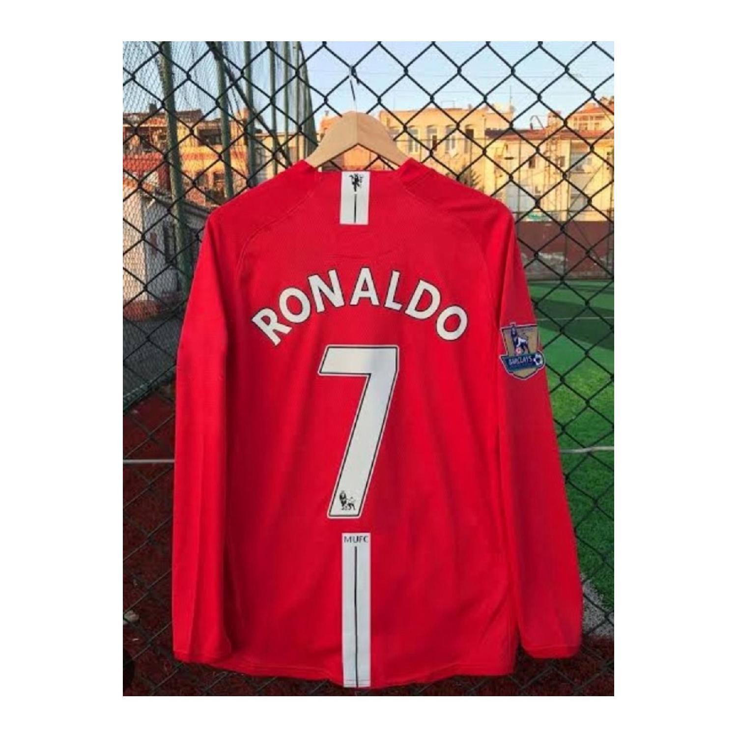 

C.ronaldo 2007 2008 Джерси с длинным рукавом Ностальгия
