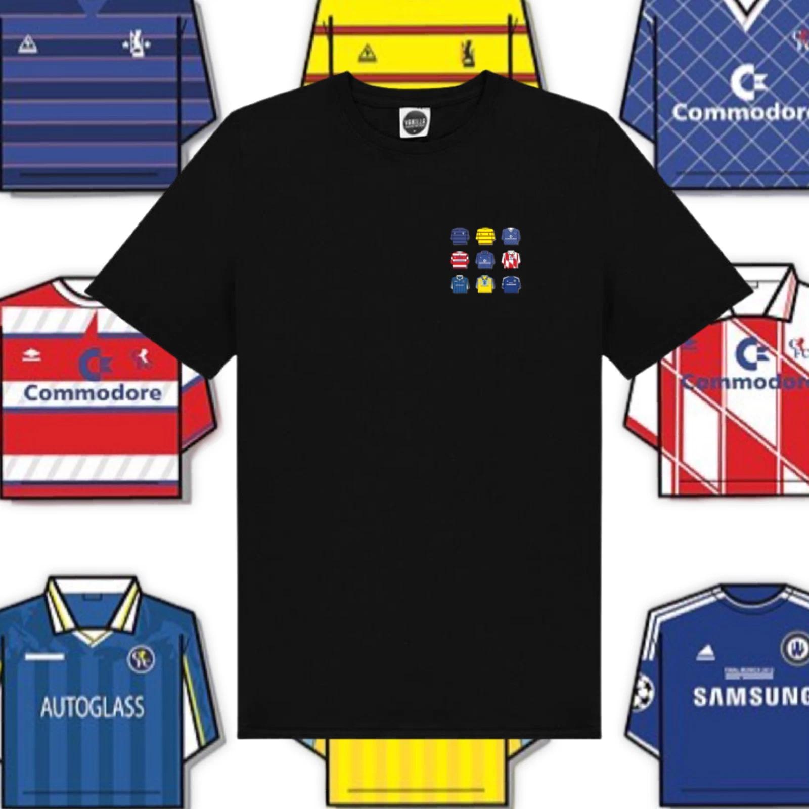Chelsea FC T-Shirt. Shirts Of The Past Shirt Mix Style Logo Shirt Fan Art XL