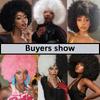 MISS WIG Synthetic Short Curly Wig African Curlys Large Roll Wig Daily Cosplay High Temperature Fiber Wig For Women Wear