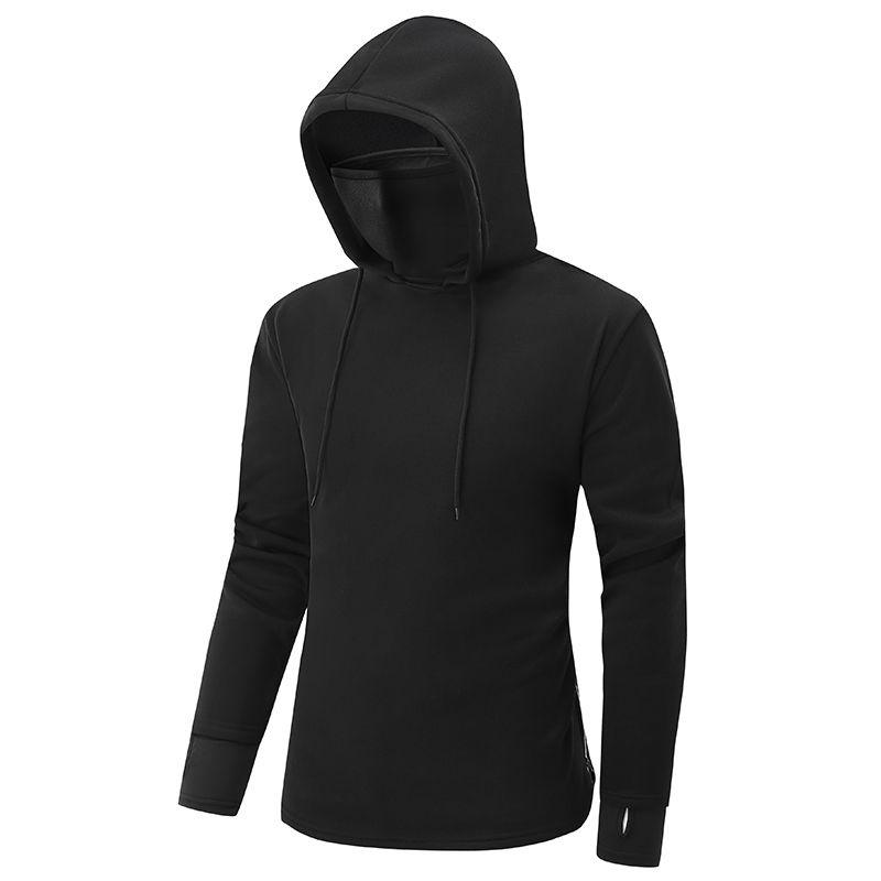 Pullover Mens Hoodie Hooded Sweatshirt Face Mask Tops Winter Hoody Blouse Jumper