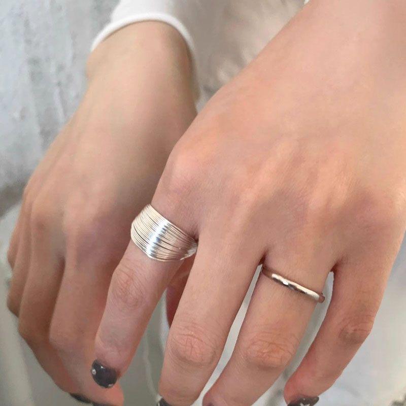 European and American Multi-layer Twisted Open Ring - Trendy Street Style Accessory for Girls