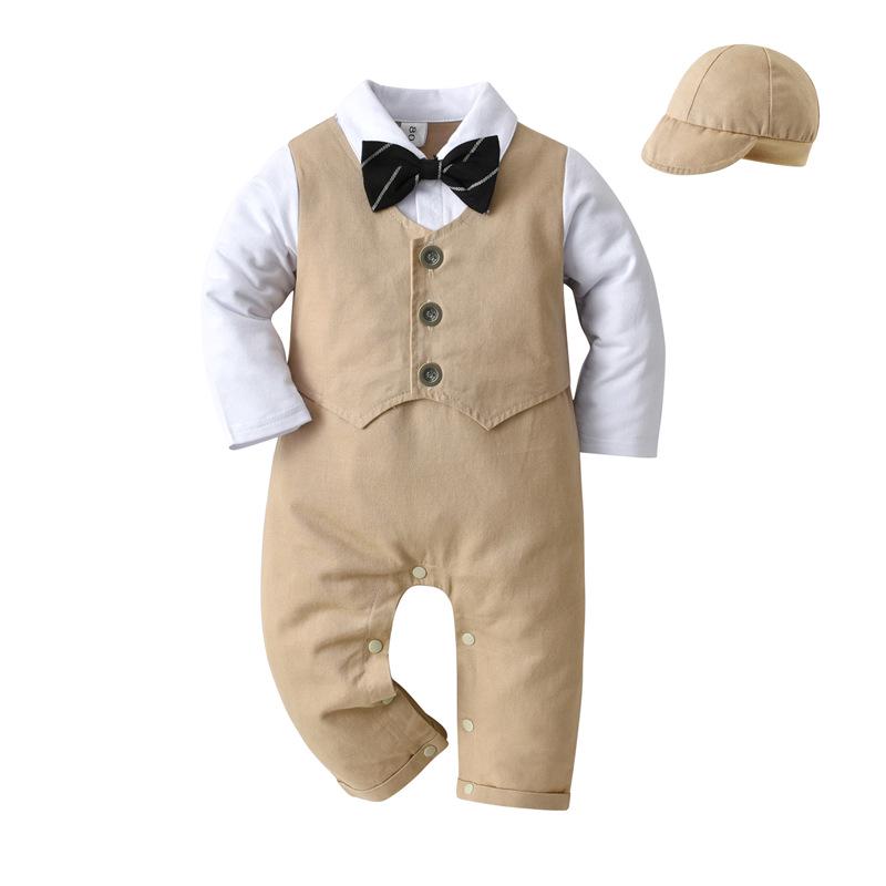 Tuta Intera Bambino Stile Britannico - Monopezzo Primavera/Autunno Abbigliamento Neonati