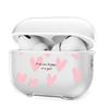 Pink love for AirPodsPro Apple wireless earphone cover TPU soft case Apple 1/2/3 transparent