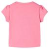 T-shirt pour enfants rose fluo vif 92/104/116/128/140