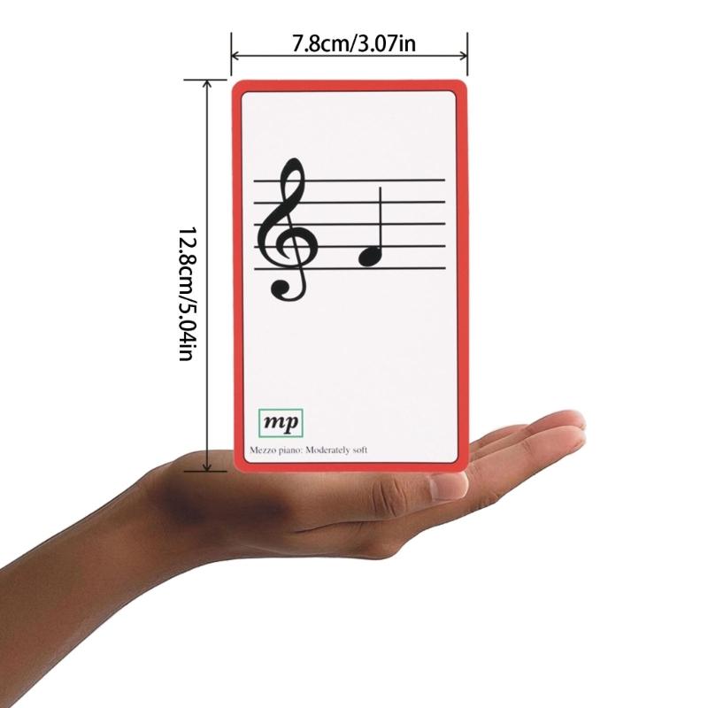 Musikerziehungskarten Lernwerkzeug Klavierakkorde Lernkarten Klaviernoten Theorie Lernkarten für Anfänger Langlebig