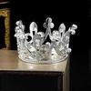 Pärlkristallprinsesskrona - Mini Strass Brudbröllop Nyfödd Baby Krona - Silver