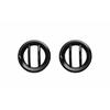 Pair Front Fog Light Lamp Cover Trim Bezels For Jeep Renegade + Black New