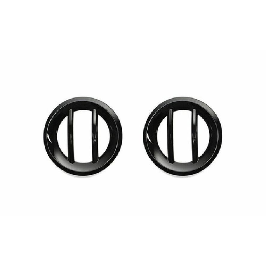 Pair Front Fog Light Lamp Cover Trim Bezels For Jeep Renegade + Black New