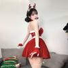 Sexy Lingerie Sexy Christmas New Year's Day Bunny Uniform Autumn and Winter Velvet Pajama Suit Women