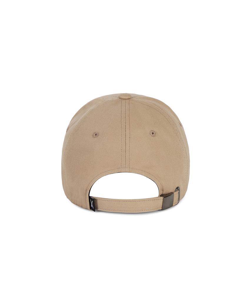Bajal Studded Logo Oversized Ball Cap Beige