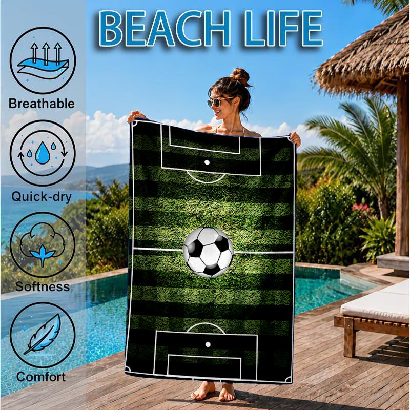 Basketball On Fire And Ice Beach Towel, Microfiber Beach Towel, Perfect For Pool, Beach, Travel, Home Decor Beach Party Fan Gifts