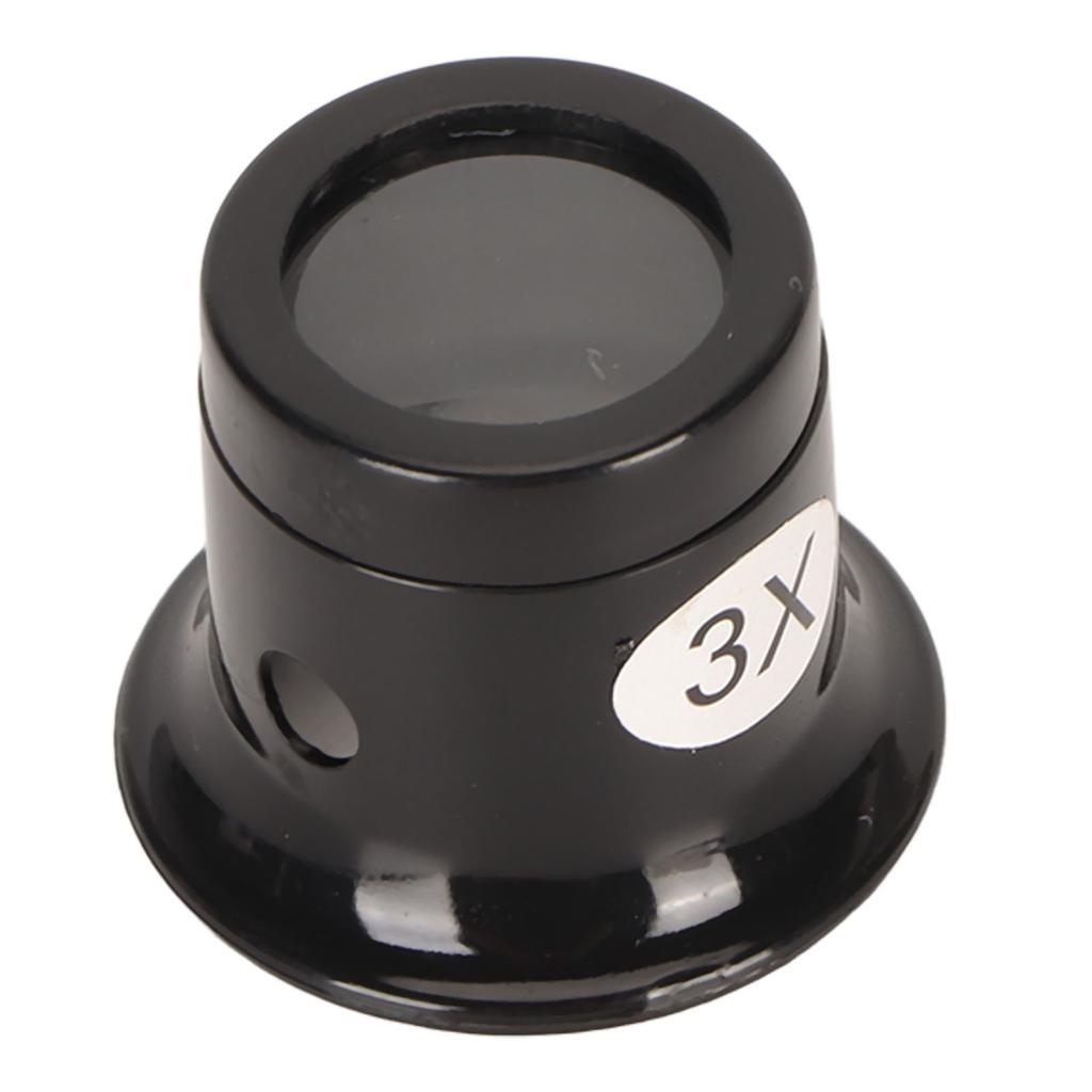 Lupa pro klenotníky s 3násobným zvětšením, robustní plastová kompaktní přenosná lupa na šperky