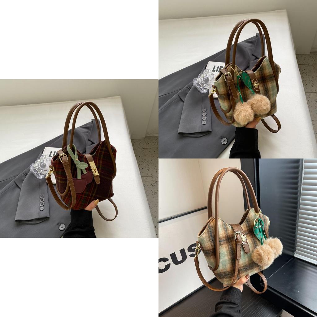 Trendy Ladies' New 2023 Commuter Bag Bucket Bag Minimalist Style Single Shoulder Bag