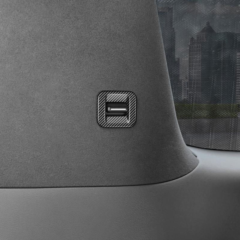 L/ RHD For Lexus LM350H LM500H 2024 2025 ABS Third row curtain control switch Decorative Frame cover Interior Accessories