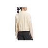 adidas Turn-Down Collar Sports Jacket Simple Comfort Daily Outerwear Women Sand-Brown Black IM8819