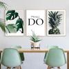 Severská zelená rostlina Obrazy na plátně Tisky Listy Ananas Nástěnné Citáty o umění Dekorace Plakát Obrázky pro interiér Home Decor