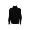 Polo Solid Color High Neck Ribbed Long Sleeve Wool Sweater Men Sweater Black 710814395005POLO