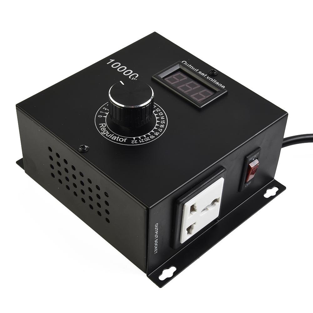 SCR Electronic Temperature Motor FAN Speed Controller High Power Regulator Stepless Regulation LCD Display 10 220V Range