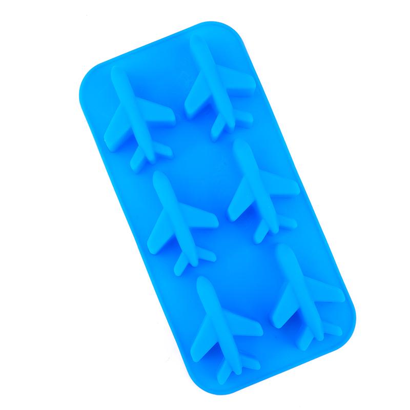 

Silicone 3D Airplane Shape Ice Cube Ball Mold Ice Cream Maker Chocolate Mold синій