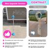 47In Rechargeable Automatic Bubble Stand Machine, Tall Outdoor Standing Bubble Maker with Lights, Kids Party Toy Birthday Gift