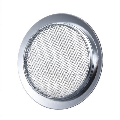 2pcs Silver Screened Sound Hole Inserts for Dobro Resonator Guitar Cigar Box Guitars