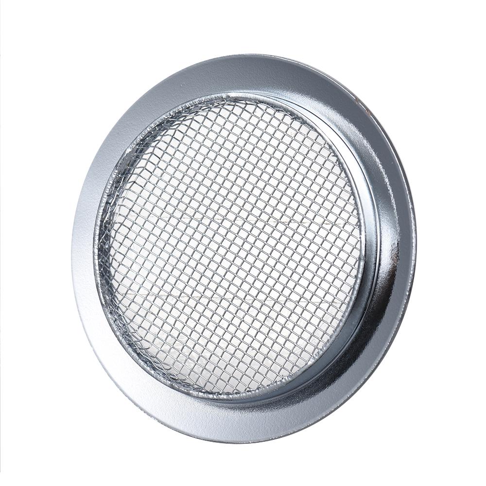 2pcs Silver Screened Sound Hole Inserts for Dobro Resonator Guitar Cigar Box Guitars