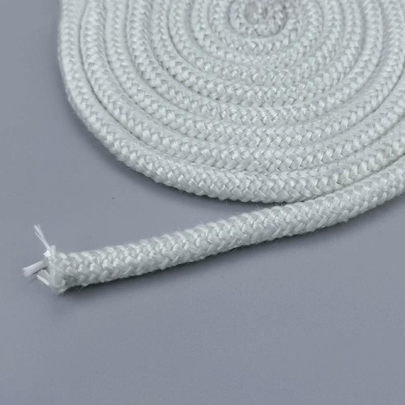 6/8/10/12Mm* 2M Stove Fireplace Cord Fire Sealing Rope Fire Resistance Stove Gasket Fiberglasshigh Temperature Sealing Rope