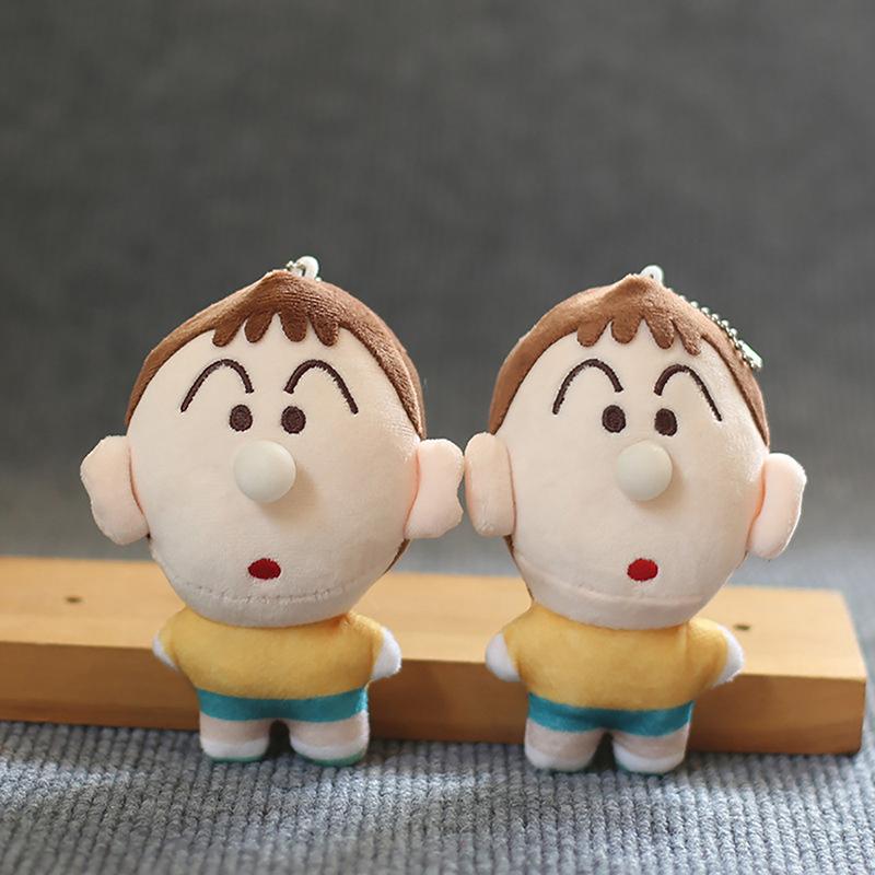Cute Little Snot Crayon Plush Keychains Cute Plushie Doll Anime Kawaii Toys For Children Pendant Key Chain Gift