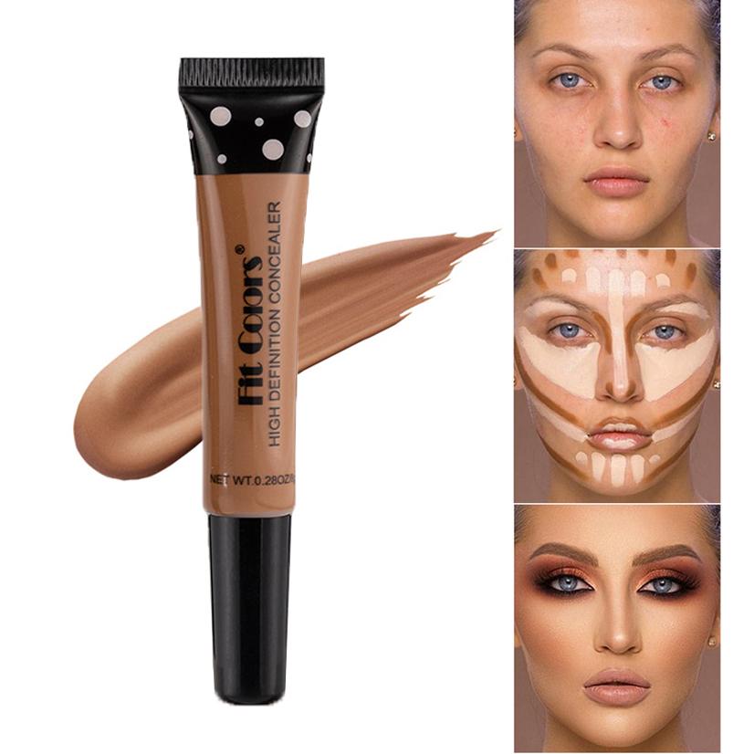 Full Cover Liquid Concealer 8 Color BB Cream Foundation Air Permeable Natural Brightening Makeup Eye Dark Circles Cream Cosmetic